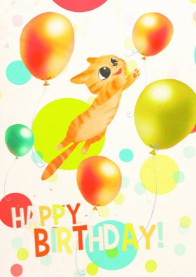 Pop N Play Birthday Cat (06902)