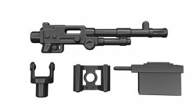M240D w Pintle & Ammo Box & Spade Grips (Black) (042020-29)