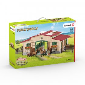 Stable with Horses and Accessories (sch-42195)