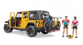 Jeep Rubicon with mountain bike and figure (BRUDER-02543)