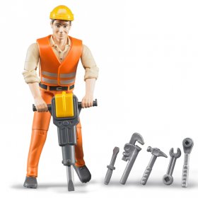 Contruction Worker with Acessories (BRUDER-60020)