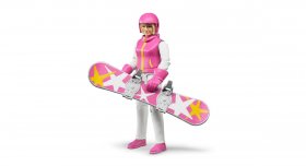 Snowboarder female with accesories (BRUDER-60420)