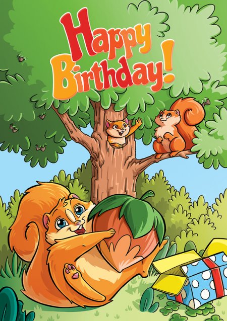 Pop N Play Birthday Squirrel (06901)