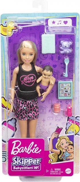 Barbie Skipper Babysitters Doll & Accessories Blonde (GRP13)
