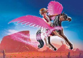 PLAYMOBIL THE MOVIE Marla and Del with Flying Horse (PM-70074)