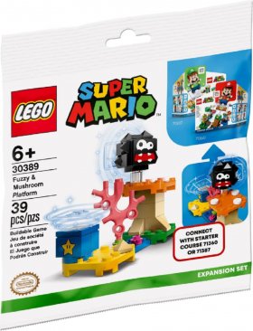 Super Mario: Fuzzy & Mushroom Platform (lego 30389)