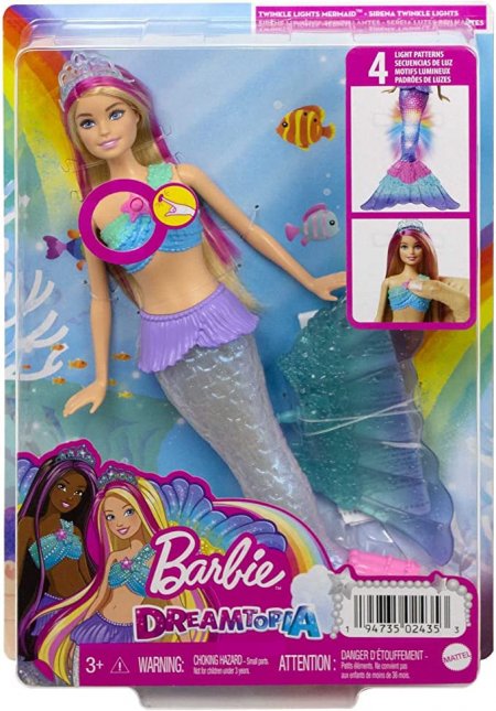 Twinkle Lights Mermaid Blonde Doll (HDJ36)
