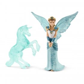 Movie Eyela with Unicorn Ice Sculpture (sch-70587) Bayala