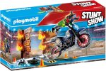 Stunt Show Motocross with fiery Wall (PM-70553)