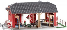 Large Red Barn with Animals and Accessories (sch-72102)
