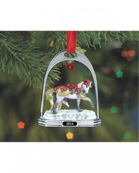 Stirrup Ornament Bayberry and Roses (700314)
