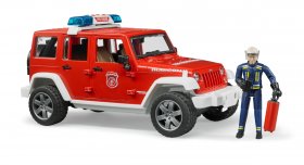Jeep Rubicon fire vehicle with fireman (BRUDER-2528)
