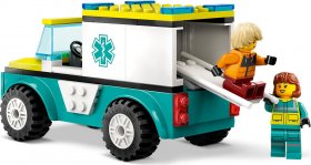 Emergency Ambulance and Snowboarder (lego-60403)