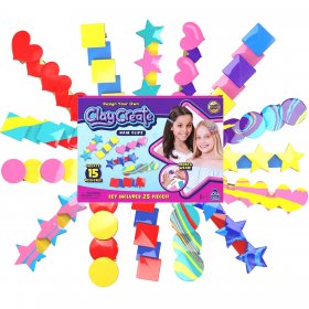 ClayCreate Hair Clips Craft Kit for Kids (PL-1368)
