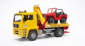 MAN TGA Tow Truck with Cross Country Vehicle (BRUDER-2750)