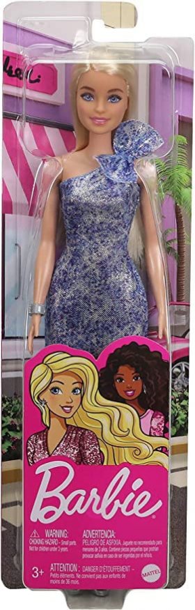 Barbie Glitz Doll Blonde Blue Dress (GRB32)