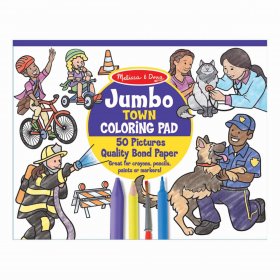 Jumbo Coloring Pad - Town (MD-30250)