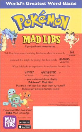 Pokemon Mad Libs (9781524785994)
