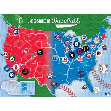 MLB League Map 500pc (11588)