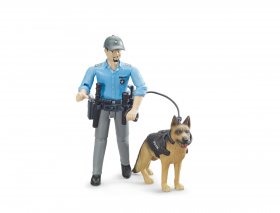 Policeman with Dog and Accessories (BRUDER-62150)
