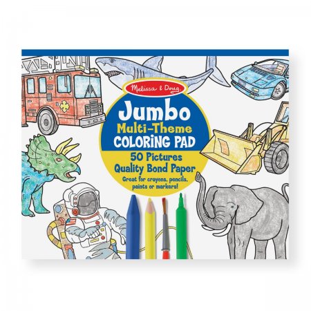 Jumbo Coloring Pad - Blue (MD-4226)