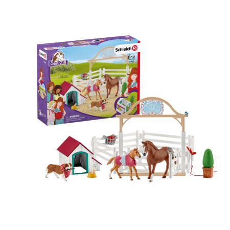 Hannah\'s Guest Horses with Ruby the Dog (sch-42458)