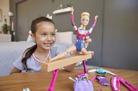 Barbie Gymnastics Playset with Blonde Doll (GJM72)