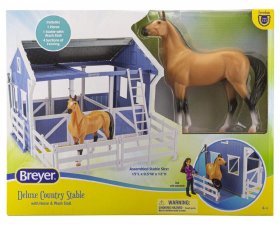 Deluxe Country Stable with Horse & Wash Stall (breyer-61149)