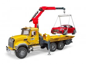 MACK Granite Tow Truck with BRUDER Roadster (BRUDER-02829)