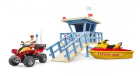 bworld Life Guard Station with Quad and personal water Craft (BR