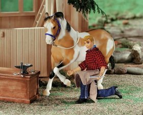 Farrier w/ Blacksmith Tools 8in Figure (530)