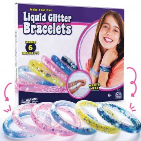 Make Your Own Glitter Bracelets DIY kids' Craft Kit (PL-1337)