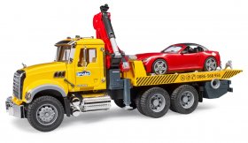 MACK Granite Tow Truck with BRUDER Roadster (BRUDER-02829)