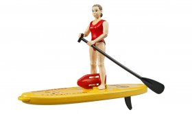 bworld Life Guard with Stand Up Paddle (BRUDER-62785)