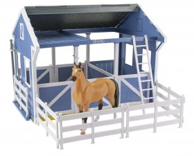 Deluxe Country Stable with Horse & Wash Stall (breyer-61149)
