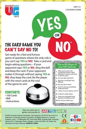 Yes or No Card Game (UNIVG-00916)