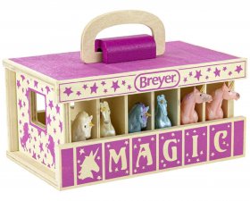 Unicorn Magic Wooden Stable Playset (breyer-59218)