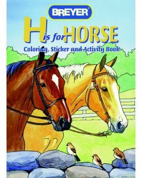 H is For Horse Coloring Book w/Stickers (4120)