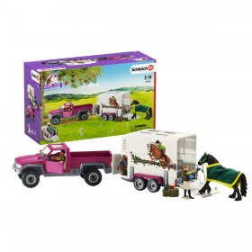 Pick Up with Horse Box (sch-42346)