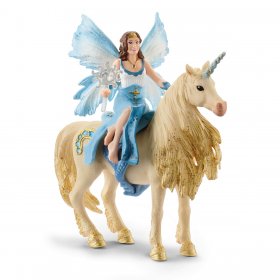 Eyela Riding on Golden Unicorn (sch-42508) Bayala
