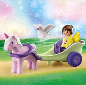 Unicorn Carriage with Fairy (PM-70401)