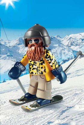 Skier with Poles (PM-9284)
