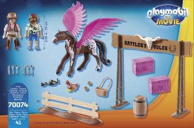 PLAYMOBIL THE MOVIE Marla and Del with Flying Horse (PM-70074)