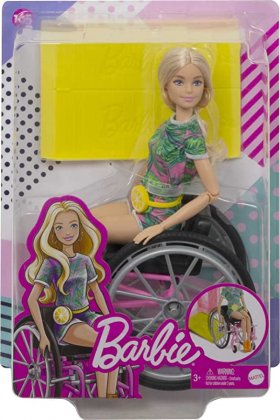 Barbie Blonde Doll with Wheelchair (GRB93)