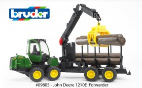 John Deere 1210E Log Hauler with Trailer (BRUDER-9805)