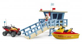 bworld Life Guard Station with Quad and personal water Craft (BR