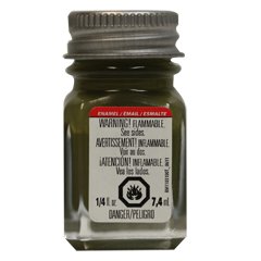 Flat Olive Enamel 1/4oz (tes1165tt)